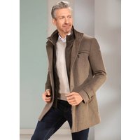 Mantel in 2 Farben, Hellbraun meliert, Grösse 29