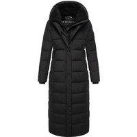 Marikoo Damen Steppmantel Pakoraa mit abnehmbarem Teddyfellkragen