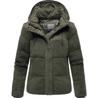 Marikoo Damen Teddy Puffer Jacke mit Kapuze & Reißverschluss – Kaguraa