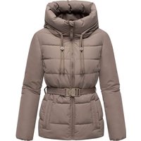 Marikoo Damen Winterjacke Himee mit Taillengürtel & Magnettaschen Marikoo Damen Winterjacke Himee mit Taillengürtel & Magnettaschen