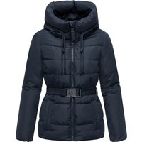 Marikoo Damen Winterjacke Himee mit Taillengürtel & Magnettaschen Marikoo Damen Winterjacke Himee mit Taillengürtel & Magnettaschen