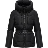 Marikoo Damen Winterjacke Himee mit Taillengürtel & Magnettaschen Marikoo Damen Winterjacke Himee mit Taillengürtel & Magnettaschen