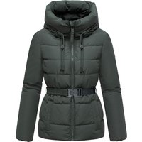 Marikoo Damen Winterjacke Himee mit Taillengürtel & Magnettaschen Marikoo Damen Winterjacke Himee mit Taillengürtel & Magnettaschen