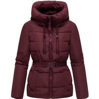 Marikoo Damen Winterjacke Himee mit Taillengürtel & Magnettaschen