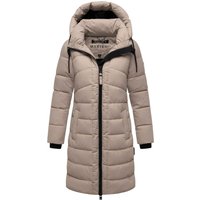 Marikoo Damen Wintermantel Kaltnäschen mit abnehmbarer Kapuze