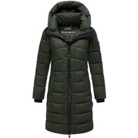 Marikoo Damen Wintermantel Kaltnäschen mit abnehmbarer Kapuze
