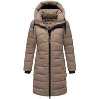 Marikoo Damen Wintermantel Kaltnäschen mit abnehmbarer Kapuze