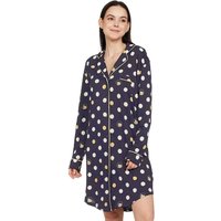 Marks and Spencer Damen Nachthemd aus reiner Baumwolle in Navy