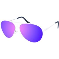 Maxy Damen-Sonnenbrille aus Metall in ovaler Form