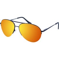 Maxy Damen-Sonnenbrille aus Metall in ovaler Form