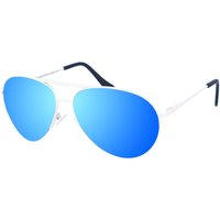 Maxy Damen-Sonnenbrille aus Metall in ovaler Form