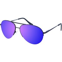 Maxy Damen-Sonnenbrille aus Metall in ovaler Form