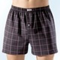 Mehrfachpack Boxershorts mit knöpfbarem Eingriff bunt Dreierpack Boxershorts 1X Schwarz-Bunt 1X Rot-Bunt 1X Schwarz Uni Grösse 5 sortiment a Gr. 05 Herren