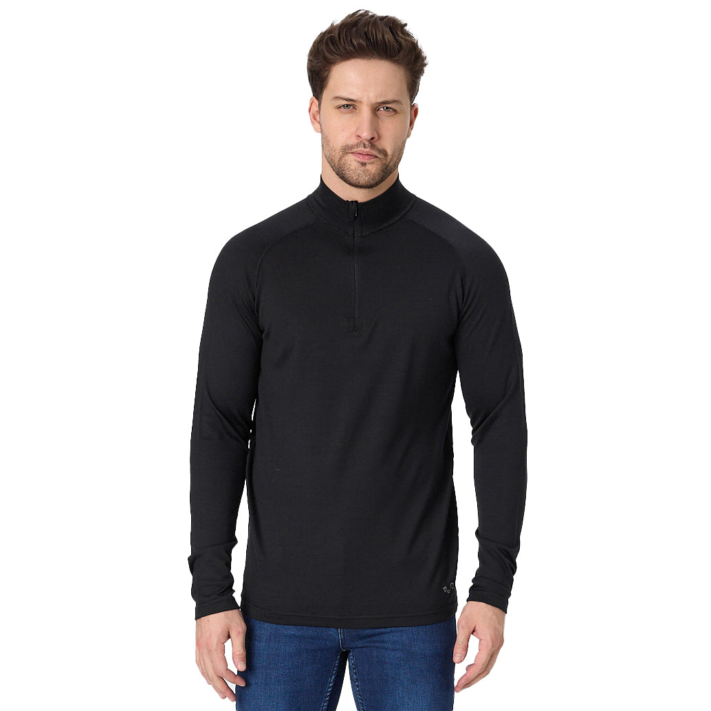 Merino 250 Pullover 1/4 Zip Herren - BORA - 100% Merinowolle