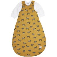 Meyco Schlafsack Jersey 2-tlg Zebra Animal honey gold von MEYCO