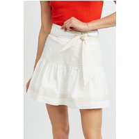 Minirock mit gestuften Rüschen