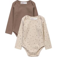 Minoti 2er Pack Bodys beige von minoti