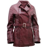 Mittellanger Damen-Trenchcoat aus Leder – Oakham