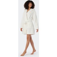Morgenmantel Teddy-Fleece Comfort-Fit off-white - Essentials M von Schiesser