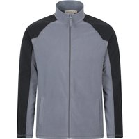 Mountain Warehouse - "Ashbourne" Fleecejacke Durchgehender Reißverschluss für Herren (Dunkelgrau)