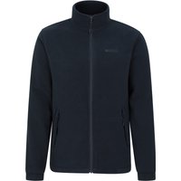 Mountain Warehouse - "Bernard II" Fleecejacke winddicht für Herren (Marineblau)