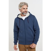 Mountain Warehouse - "Dalton" Hoodie mit durchgehendem Reißverschluss mit Borg gefüttert für Herren (Marineblau)