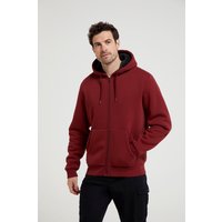 Mountain Warehouse - "Dalton" Hoodie mit durchgehendem Reißverschluss mit Borg gefüttert für Herren (Rostfarben)