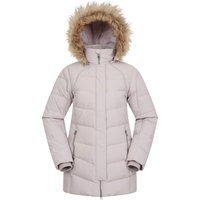 Mountain Warehouse Damen/Damen Isla II Lange Daunenjacke (Helles Beige)