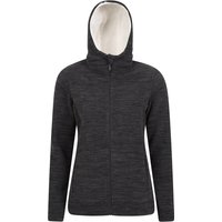 Mountain Warehouse Damen Snowdonia Fleece Full Zip Hoodie (Schwarz)