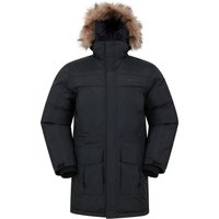 Mountain Warehouse Herren Antarctic Extreme wasserdichte Daunenjacke (Holzkohle)