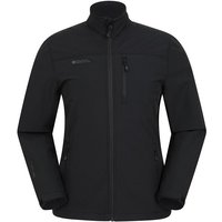 Mountain Warehouse Herren Grasmere Soft Shell Jacke (Schwarz)