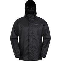 Mountain Warehouse Herren Pakka II Wasserdichte Jacke (Schwarz)