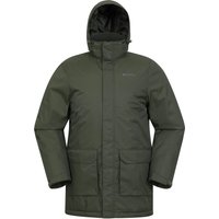 Mountain Warehouse Herren Ranger gepolsterter Parka (Khaki Grün)