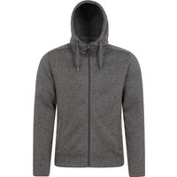 Mountain Warehouse - "Nevis" Hoodie mit durchgehendem Reißverschluss für Herren (Schwarz)