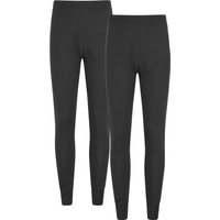 Mountain Warehouse - "Talus" Leggins mit Grundschicht 2er-Pack für Damen (Schwarz)