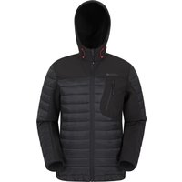 Mountain Warehouse - "Turbine II" Softshelljacke Wattiert für Herren (Schwarz)