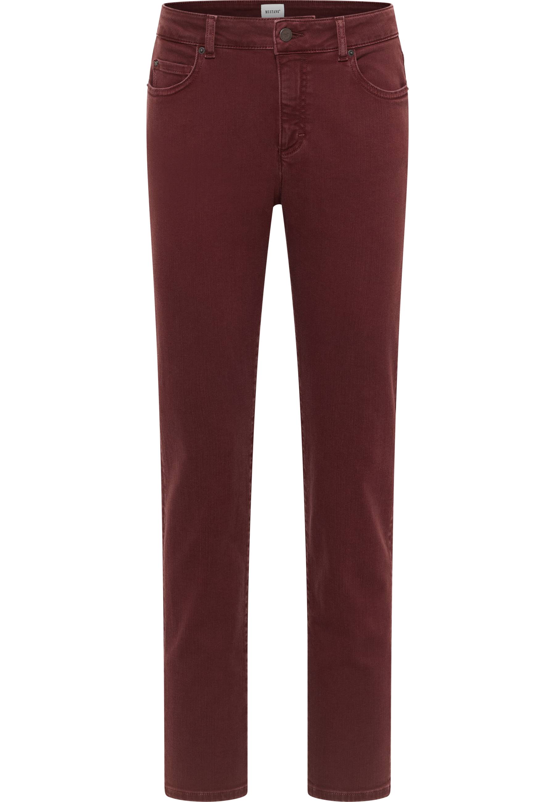 Mustang Damen Hose Style Crosby Relaxed Slim dunkelbraun