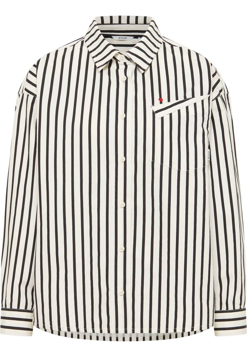 Mustang Damen Langarmbluse Style Salinas bunt