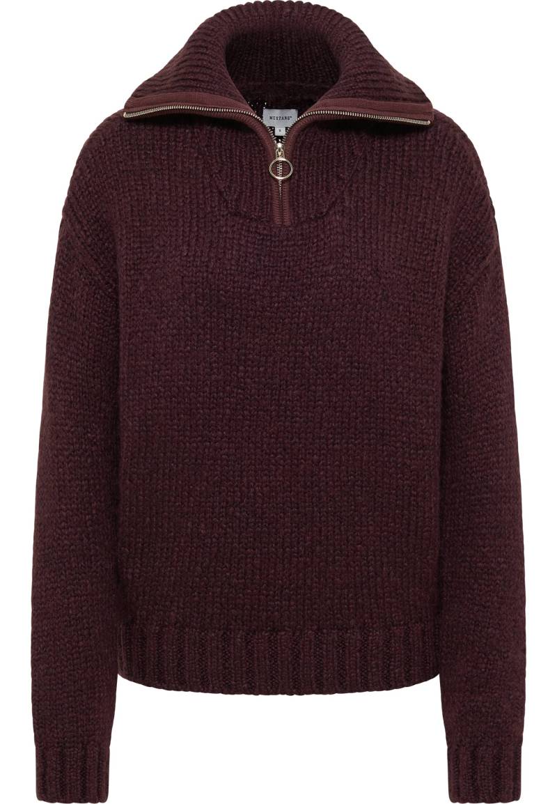 Mustang Damen Langarmpullover Style Madera dunkelbraun Mustang Damen Langarmpullover Style Madera dunkelbraun