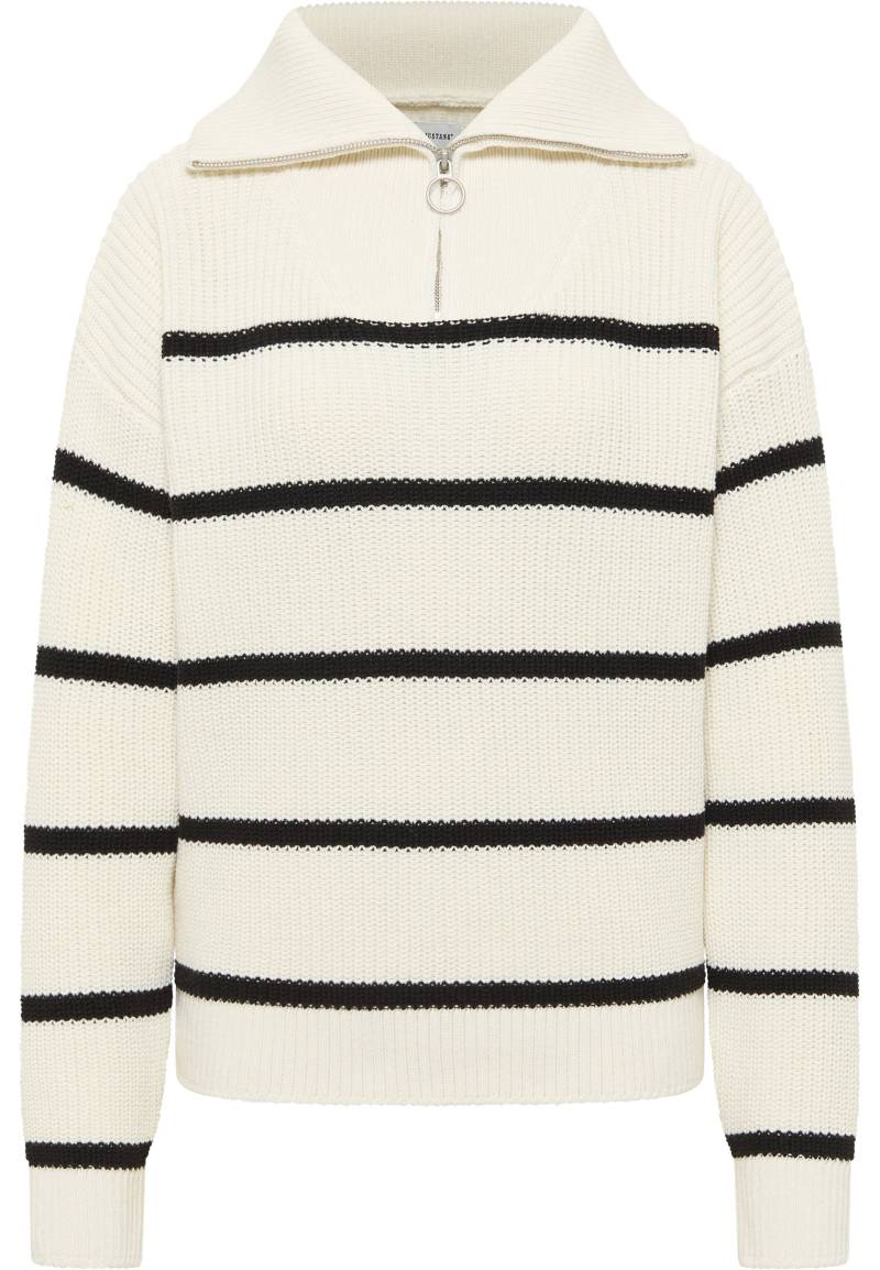 Mustang Damen Langarmpullover Style Madera schwarz