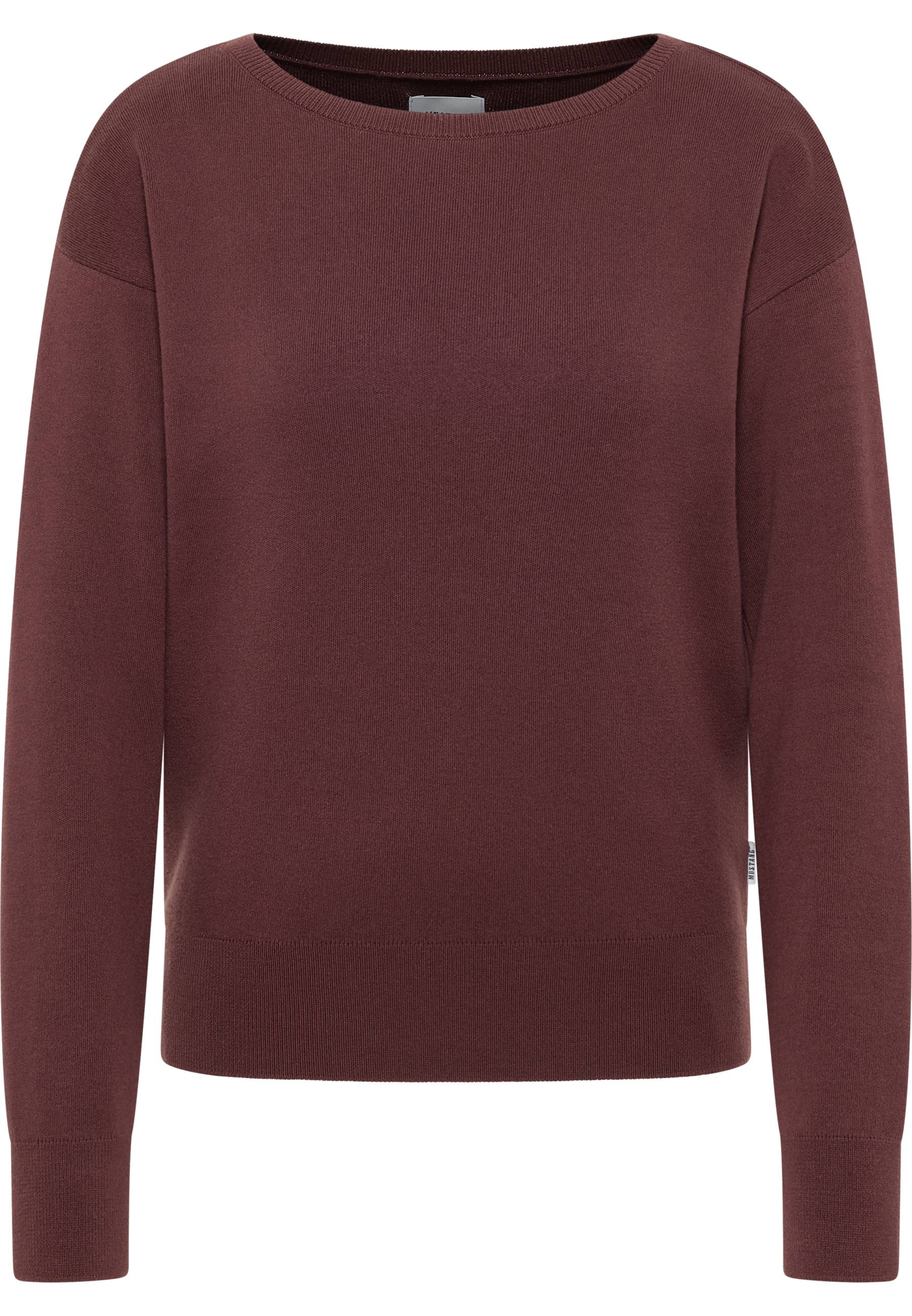 Mustang Damen Langarmpullover Style Marianna dunkelbraun Mustang Damen Langarmpullover Style Marianna dunkelbraun