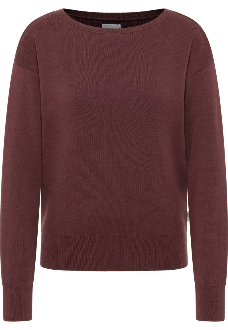 Mustang Damen Langarmpullover Style Marianna dunkelbraun