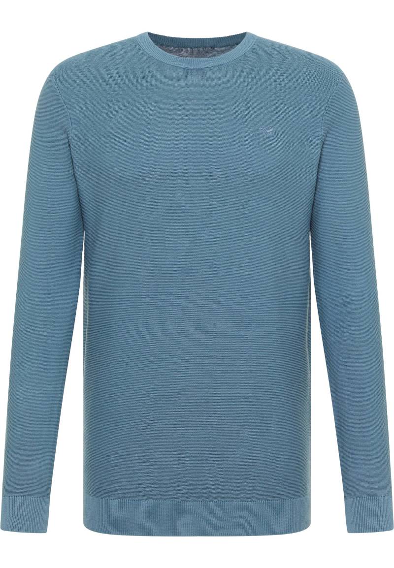 Mustang Herren Langarmpullover Style Elliot blau