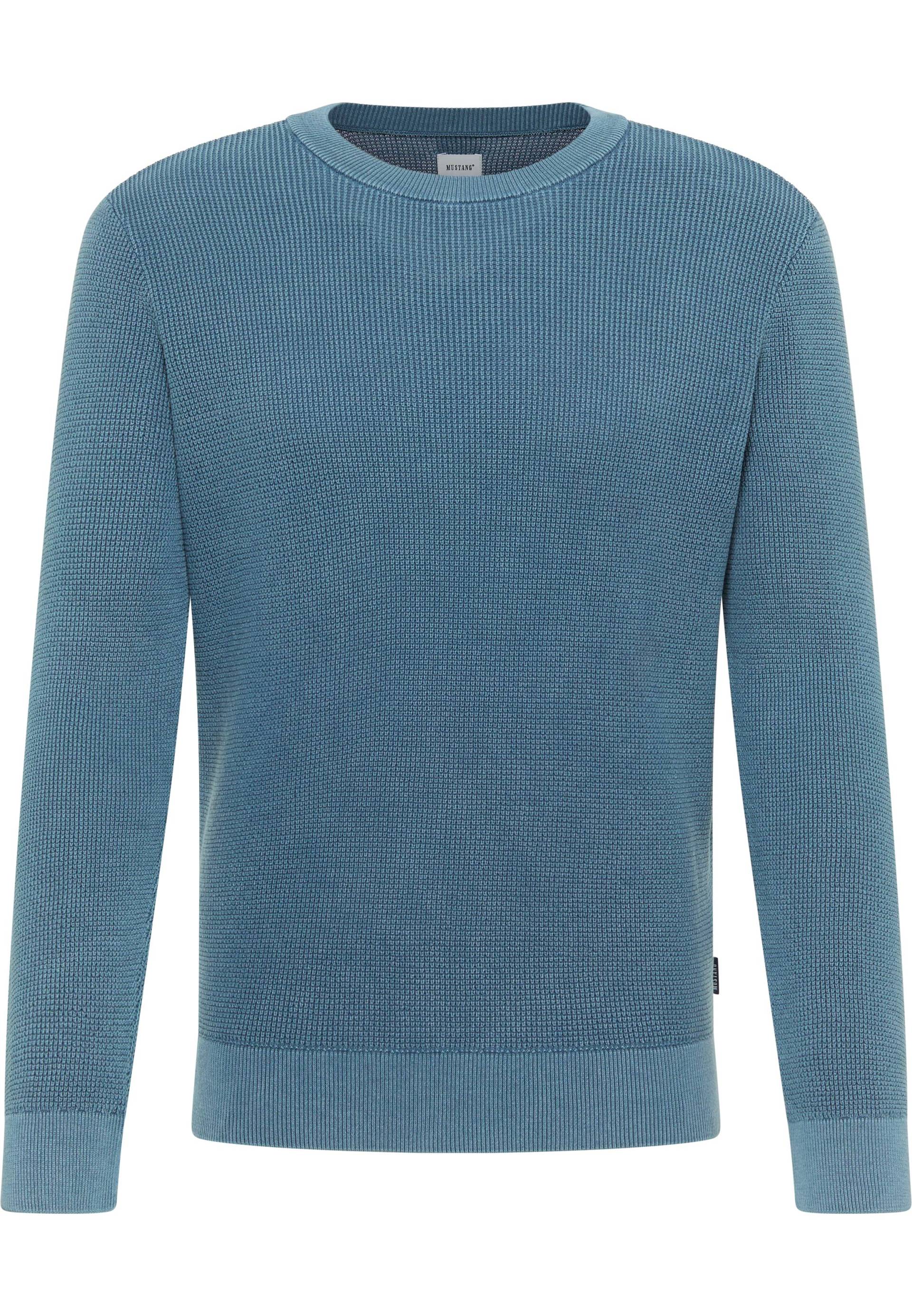 Mustang Herren Langarmpullover Style Elliot blau