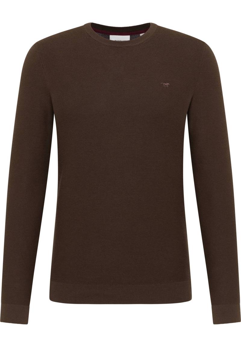 Mustang Herren Langarmpullover Style Elliot dunkelbraun