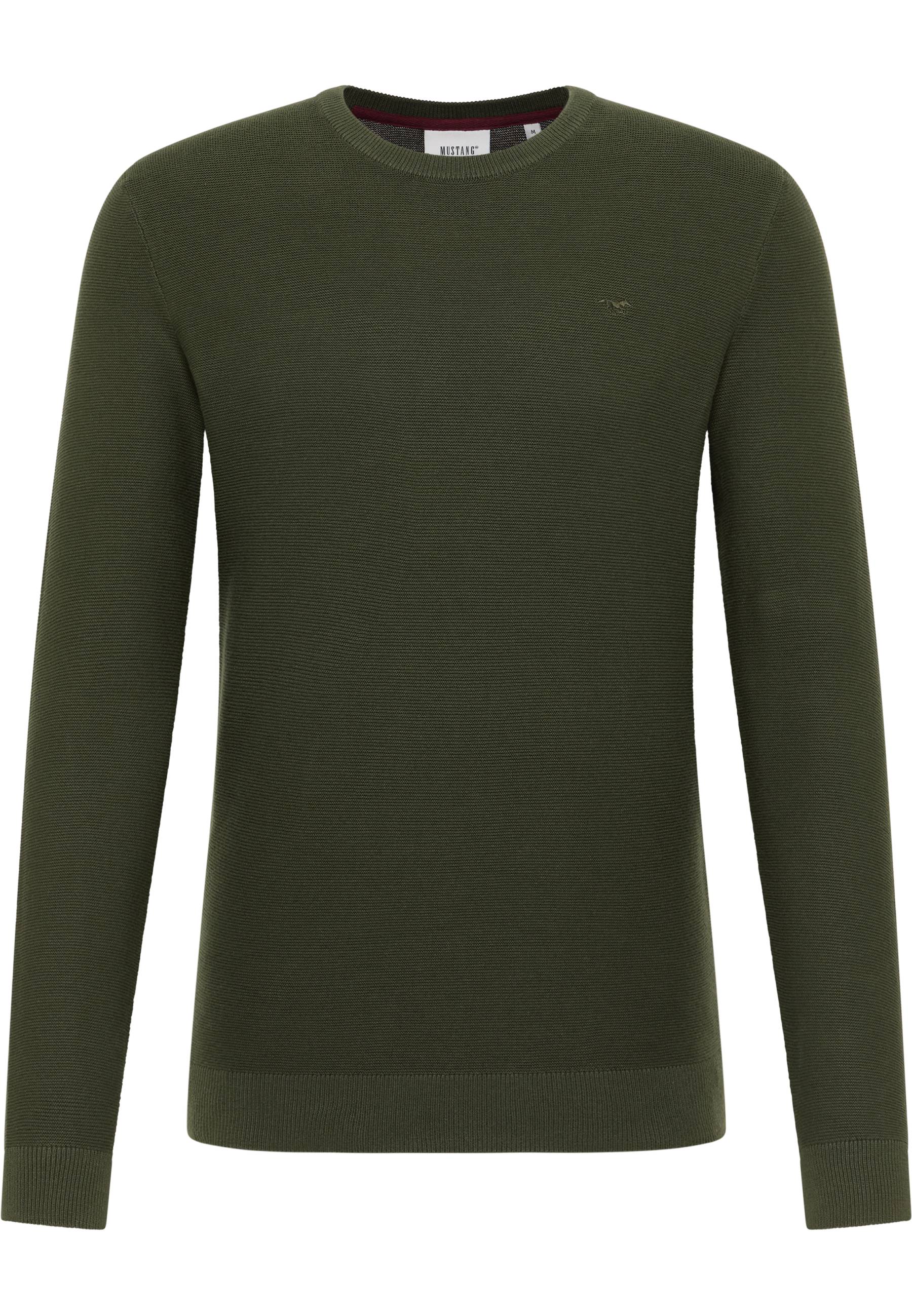 Mustang Herren Langarmpullover Style Elliot khaki
