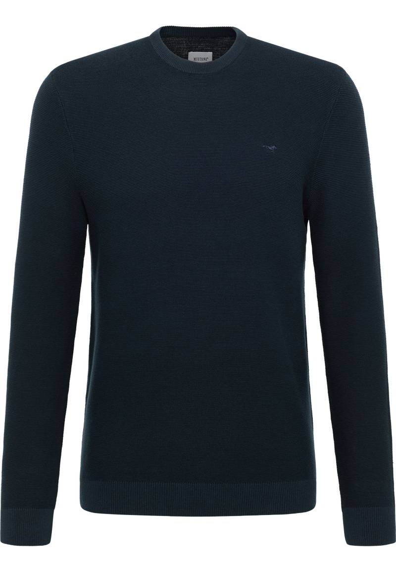 Mustang Herren Langarmpullover Style Elliot navy Mustang Herren Langarmpullover Style Elliot navy