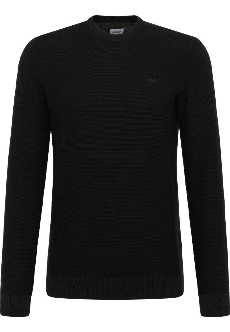 Mustang Herren Langarmpullover Style Elliot schwarz Mustang Herren Langarmpullover Style Elliot schwarz