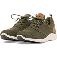 Mustang Herren Sneaker Herren Schnürhalbschuh, khaki
