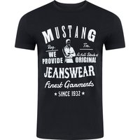 Mustang Herren T-Shirt Mehrfarbig Rundhals Regular Fit S bis 6XL von mustang